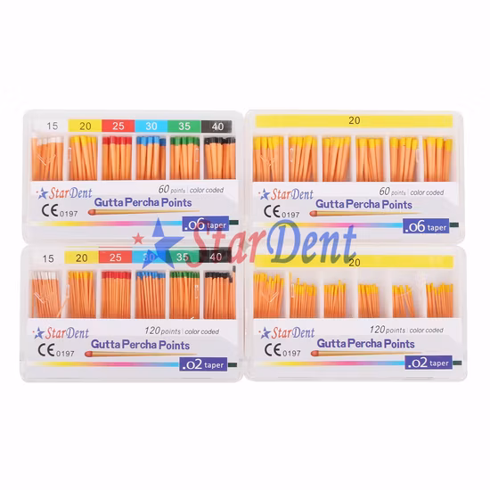 Taper 02 04 06 Points de papier absorbant dentaire