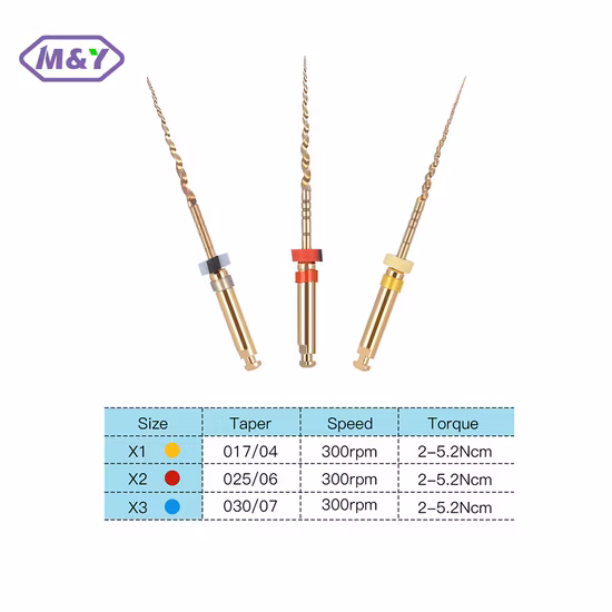 Fichiers coniques endodontiques 06, matériel médical dentaire Niti, fichiers Belident HS 25 # avec CE